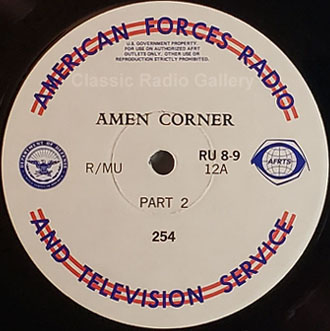 Amen Corner radio transcription disc